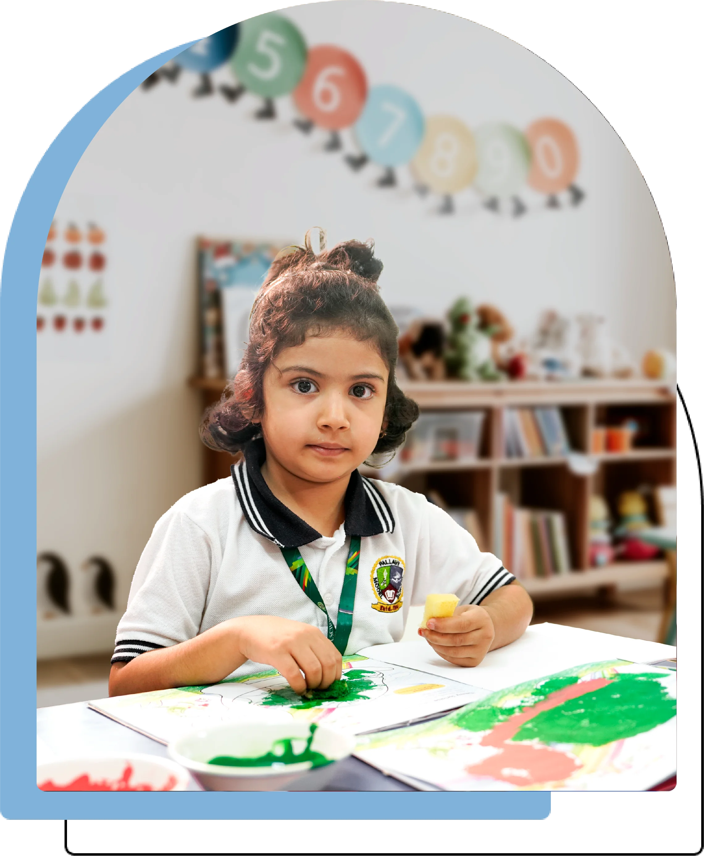 Students at Pallavi International School Bachupally